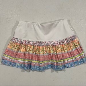 Lucky in Love Colorful Floral Pleated Skirt